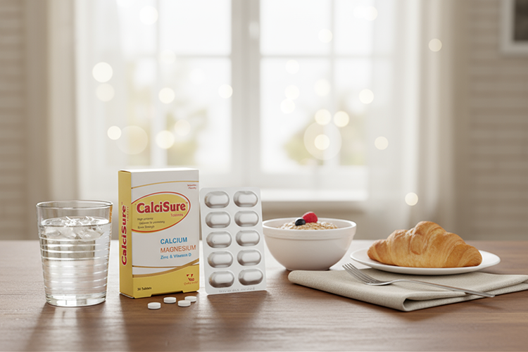 بهترین زمان مصرف قرص کلسی شور همراه با صبحانه